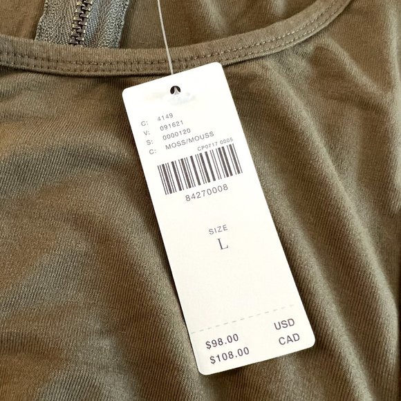 Daily Practice by Anthropologie Sleeveless Side-Ruched Dress NWT - Picture 9 of 12